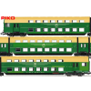 Piko 53123 - Zestaw wagonów piętrowych DGBgq, DR, H0 1:87